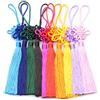 Makhry 10 Pezzi 8.5 Pollici Fatto a Mano di Seta Floss Cinese Nappa con Raso Fatto di Seta Cinese Nodi per Porta e Auto Handing Decorazione, Mestiere di DIY (Misto)