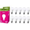 Superia Milano Superia Lampadina LED E27 Goccia, 13W (Equivalenti 75W), Luce Naturale 4000K RA80 Luminosa 1295 lumen, copertura opale A60, Attacco edison, Risparmio Energetico, Nessuno Sfarfallio, OP13GN Pacco da 10