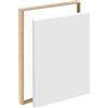 BTSAE Cornice con giunti ombreggiati 50 x 70 cm, telaio in alluminio per tela, montaggio senza forature, facile da rimuovere, per cambiare motivi, colore nero, per tela/telaio (colore legno, 50 x 70