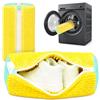 ZENO Shoe Washing Bag 2 Pezzi Sacchetto Scarpe Lavatrice | Riutilizzabili Sacchetti per Lavanderia, Pulizia a 360 con Cerniera Rinforzata, Proteggi le Tue Calzature - Giallo