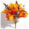 Dyiouxin Fasci di Fiori Artificiali Autunnali,Fiori Finti Autunnali,decorazioni autunnali casa,34cm Bouquet di zucche e foglie d'acero,per Casa,Giardino,Finestre, Ringraziamento