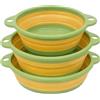 Generico Set 3 Bacinelle Pieghevoli Tonde Bacinella Pieghevole Bucato Multiuso Salva Spazio Cesta Pieghevole Catino Secchio Portabiancheria Plastica Silicone Bacino Cesto Verdure Campeggio Casa Picnic Camper