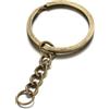 ThaiRoot Confezione da 20 Portachiavi da 3 cm con Catena, Anello Diviso, Portachiavi in Metallo, Portachiavi, Portachiavi, Portachiavi per Chiavi, Artigianato, creazione di Gioielli Fai da Te