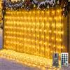 HeiPard Rete Luminosa 208 LED Verde Esterno 2,5x2m IP67 8 Modi Timer | Bianco Caldo Interno Rete Catena Luminosa Telecomando Dimmerabile Esterno Natale Halloween Giardino
