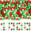 YUNHENTONG Pom Pom 1000 Pezzi Pompon Colorati 1.5 cm Pon Pon Colorati Glitterati Mini Pompon Glitterati per Festa Natalizi Decorazione, Creazioni Artigianali