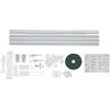 Deurqund Binario elettrico per tende da 2,16-4,2 m, con app e controllo vocale, Smart Curtain Track, silenzioso, timer, con motore e telecomando