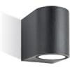SICIGNANO CASALINGHI Sicignano Applique tonda BOBO da esterni, Grafite | Vetro Temperato, IK08 Antiurto, 220-240V, Guarnizioni Siliconiche, Pressofuso