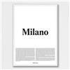 Treccani Emporium Poster - Milano 30X40 Linea Definizione