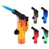 PROF Accendino C20 Turbo Trasparente con copricatena di Sicurezza - Jet Lighter - Ricaricabile Gas Regolabile - Vari Colori - 1 pz.