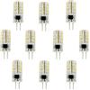 ANTYX Lampadine a LED G4 2.5W 230V 20W G4 Sostituzione alogena, 3000K / 6000K 180LM, G4 LED Bi Pin Base Lampada Non dimmerabile, 10-Pack (Colore : Bianco Caldo)