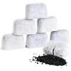 NOPVUFA 6 Pezzi Filtro Acqua Macchina da caffè, Filtro di Ricambio Compatibile con Delonghi 7313285779, Accessori Macchina da caffè Carbone Attivo, Adatto per Macchina da caffè Espresso