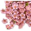 KASESSS 100Pezzi Fiori Finti di Ciliegio Fiori Finti per Decorazioni Stoffa | Fiori Artificiali Mini Fiori per Torte Fiorellini Finti per Decorazioni per Ghirlande Decorazione Fai da Te Matrimonio e Casa