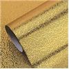 CONPHERON Autoadesivi Carta da Parati del Foglio di Alluminio Impermeabili Adesivi Parete per Cucina Armadio Armadietti e Cassetti, 40 x 300 cm(Rattan Texture (dorata))