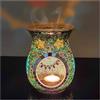 Maimeili Bruciaprofumi in Vetro Mosaico Romantico Portacandele per Tea E Diffusore di Aromi Decorazione per Matrimoni Natale E Tavoli Domestici