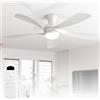 Sofucor 132 cm Ventilatore da Soffitto LED con Telecomando | Timer, 6 Velocità, 3 Regolazioni di Colore, Reversible DC, Silenzioso, per Camera da Letto, Cucina, Soggiorno