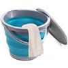 RPHONGHONG Secchio pieghevole da 5 l, secchio con coperchio, in silicone, piccolo secchio con manico, per attività all'aperto, campeggio, spiaggia, auto, biancheria, lavanderia, lavanderia, pesca