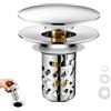 ComPDCVD Tappo Lavandino Bagno Tappo bidet Universale Pop up 3 in 1