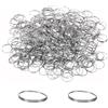 PATIKIL 1200 Pezzi Anelli Divisori 12 Mm/0,47 di Diametro Esterno Argento | a Bordo Rotondo in Acciaio Inossidabile 304, per Fissare Parti di Cristallo, Sostituzioni per Lampadari