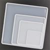 QTTLLI Set di 4 stampi in resina epossidica a forma quadrata, dimensioni 18 cm, 13 cm, 10 cm, 6 cm, grande e piccolo, stampo in silicone per colata in resina fai da te