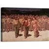 LuxHomeDecor Giuseppe Pellizza da Volpedo - Il Quarto Stato Quadro Stampa su Tela con Telaio in Legno misura 30x40 cm