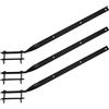 Generico Stendibiancheria bracci ringhiera Balcone in Ferro 3 Pezzi staffe 60 cm