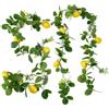 PH PandaHall 2pz 162cm Ghirlanda Artificiale di Limone Decorazione Ghirlanda Limoni Gialli per Porta Cucina Tavolo Matrimonio Decorazione Parete