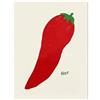 LEMST Artistica Tela Per Decorazione Murale Poster Di Cartoni Animati Con Cibo Pomodoro Peperoncino Fragola Stampe Arte Murale Vintage Dipinto Su Tela Arredamento Per Cucina E Camera Da Letto(F,30x40cm)