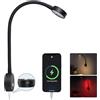 Obeaming Luce da lettura da 12 V per camper, con caricatore USB-C integrato, dimmerabile, 4000 K, luce notturna rossa, lampada LED per barca, camper, camper, CC 12-24 V, cablata (1 confezione)