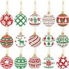 Toyhood 15 Pezzi DIY Pittura Diamante Portachiavi Natale, Doppio Lato Diamante Arte Portachiavi Portachiavi Pittura Diamante Natale 5D Diamond Painting Portachiavi Natale per Decorazione natalizia (Style-A)