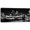 Cityscapes - Enorme foto su tela dell'orizzonte della città di New York, montato e pronto per essere appeso, dimensione: 106 x 50 cm, di Canvas Interiors, colore: Bianco/Nero