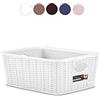 Stefanplast Elegance Cestino Rattan, Marrone, 25x19.5x10 cm