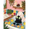 CQHK Kit Diamond Painting 5D Gatto nella Vasca da Bagno, Pittura a Diamante DIY con Strass Rotondi Colorati, Diamond Art a Tema Animali per Adulti e Bambini, Hobby Creativi e Decorazione Casa 30x40 cm