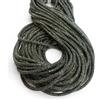 GDO GIOIE D'ORIENTE Cordone Strass color ematite 6 mm x 30 m - Tubo in Silicone con Anima Flessibile Rivestito di Strass per Creazione Borse Fai da Te, Manici, Bordature e Accessori Moda