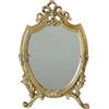 WOONEKY Specchio Trucco Vintage Da Tavolo 13.00X8.27X0.98In Specchio Cosmetico Retro Leggero per Ufficio Camera Da Letto E Cura Personale