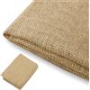 MOFXWHE Tessuto di iuta, 100 x 160 cm, Tela in Juta Naturale al 100%, Tessuto di iuta per Cucito, Artigianato, Decorazioni, Accessori, Telo per Tappezzeria, Tessuto Decorativo per Progetti Fai da te, Casa