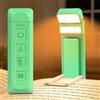 Gritin Luce per Lettura Libri a Letto-14 LED Spettro Completo per Occhi | Doppia Sorgente Luminosa, 5 Colori e 5 Luminosità, Lunga Durata, Ricaricabile con Clip per Amanti Libri-Verde Orchidea
