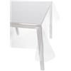 Casatessile Tovaglia Trasparente plastificata Italiana h 140 cm. Cristallo Tovaglia PVC Plasticata Esterno - VAR. 15, 12 posti 140x240 cm.
