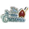 Generico Scritta 'La Mia Cresima' in Polistirolo con Colomba Celeste - Decorazione per Cerimonia - Centro Tavola 42x25 cm