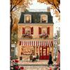 MAXBYE 5D Diamond Painting Kit Completo, Scena Di Strada Pittura Diamante FAI DA TE, Rosa Diamond Painting Adulti, Pittura Diamante Strass Ricamo a Punto Croce per Decorazioni Casa Regalo 30x40cm