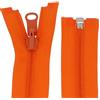 Erlif Cerniere reversibili divisibili per giacche in plastica a spirale 5 mm (arancione, 60 cm)