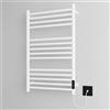 Manissa Scaldasalviette elettrico in acciaio inox, 500 x 720 mm, a risparmio energetico, colore: bianco