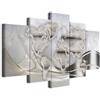 murando - Quadri Moderni Acustici Soggiorno, Lavagna di Sughero 225x112 cm | Chiodi Inclusi, 5 Pezzi, Quadro Moderno Acustico, Schiuma Acustica, Pannelli Fonoassorbenti Decorativi, Produzione Europea