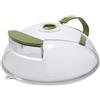 Generico Coperchio per microonde - Copertura per Alimenti per microonde | Protezione antischizzi Rotonda 27 x 12 cm con vaporiera ad Acqua, copripiatti per microondes per Cucinare, Riscaldare