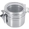 Fdit 4 formati da in acciaio inox contenitore di conservazione degli alimenti Bottiglia di misurazione tazza zucchero tè caffè fagioli scatola set(S)