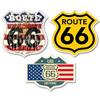 DV DESIGN 3 x 10 cm Route 66 adesivi in vinile - USA America Road Stati Uniti viaggio vacanza divertente bambini ragazze ragazzi uomini donne scrapbook adesivo #82206