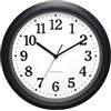 KIZLOC 32 cm, orologio da giardino impermeabile, resistente alle intemperie, facile da leggere, silenzioso, funzionamento a batteria, per esterni, piscina, balcone, bagno (nero)