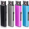 Leikurvo Confezione da 4 accendini elettronici, antivento, accendino elettrico a batteria, accensione a due lati, senza fiamma, senza gas