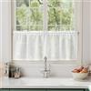 Pacok Tenda a pannello in voile, 1 pezzo, 45 x 90 cm (altezza x larghezza), colore bianco