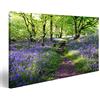 islandburner Quadro Moderno Fiori nel Lavanda Foresta Stampa su Tela - Quadro x poltrone Salotto Cucina mobili Ufficio casa - Fotografica Formato XXL