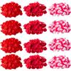 Molyorch 3000 Pezzi Petali Rosso Matrimonio, Petali di Rosa, Petali di Fiori Finti in Seta Artificiale, per la Decorazione di Nozze, Atmosfera Romantica (3 Rosso)